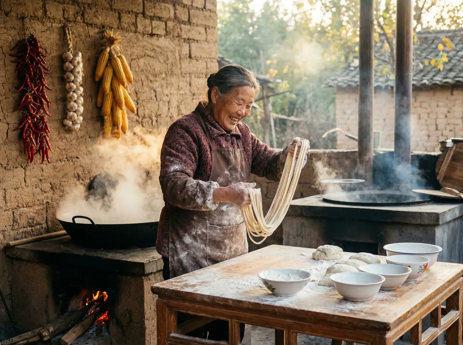 农家大嫂手擀面 - 一路向西百度影音bd 乡村美食